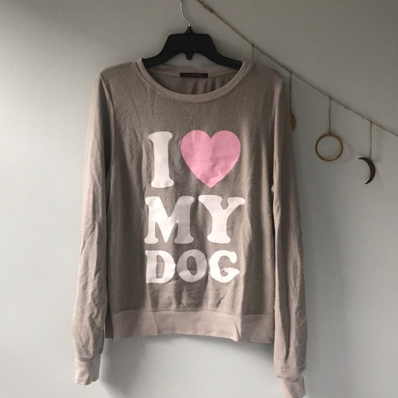 Wildfox Tops - 🐶💗 Wildfox ‘Must Love Dogs’ Baggy Beach Jumper